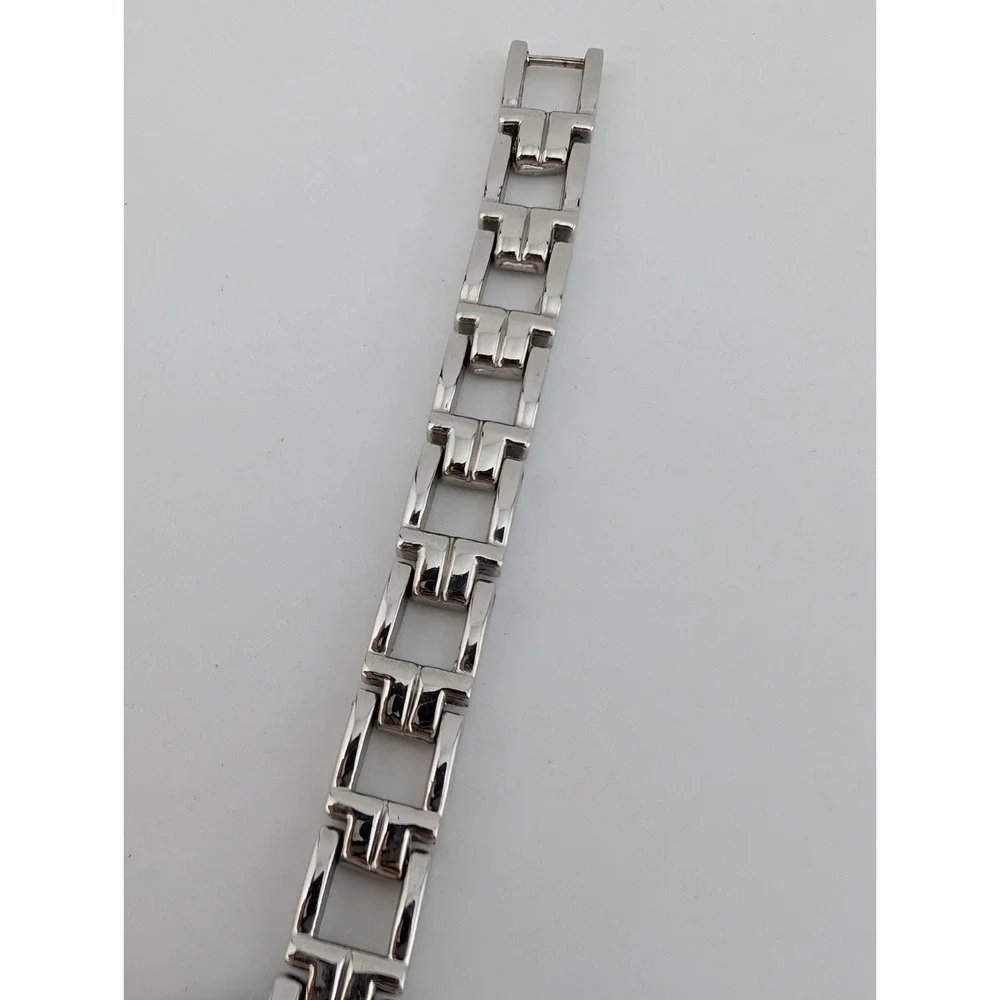 Accutime Watch Women 20mm Case Silver 7.25